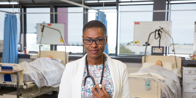 Octavia in nursing lab