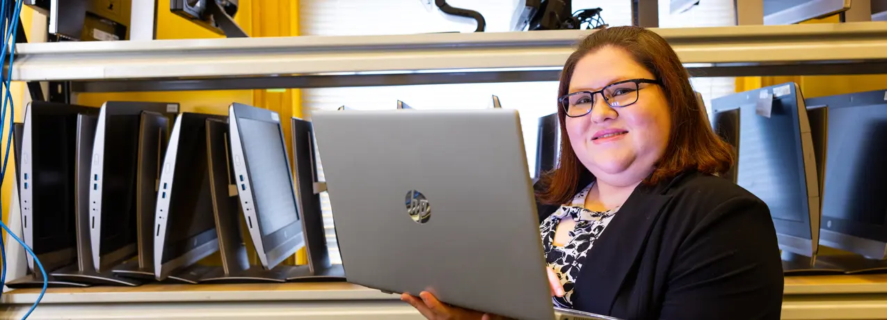 SWTAFE student working at computer