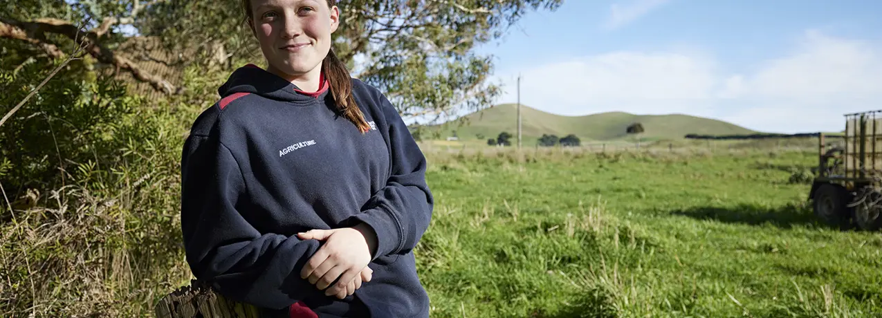 Josie Collins studied a VET DSS Agriculture course at South West TAFE.