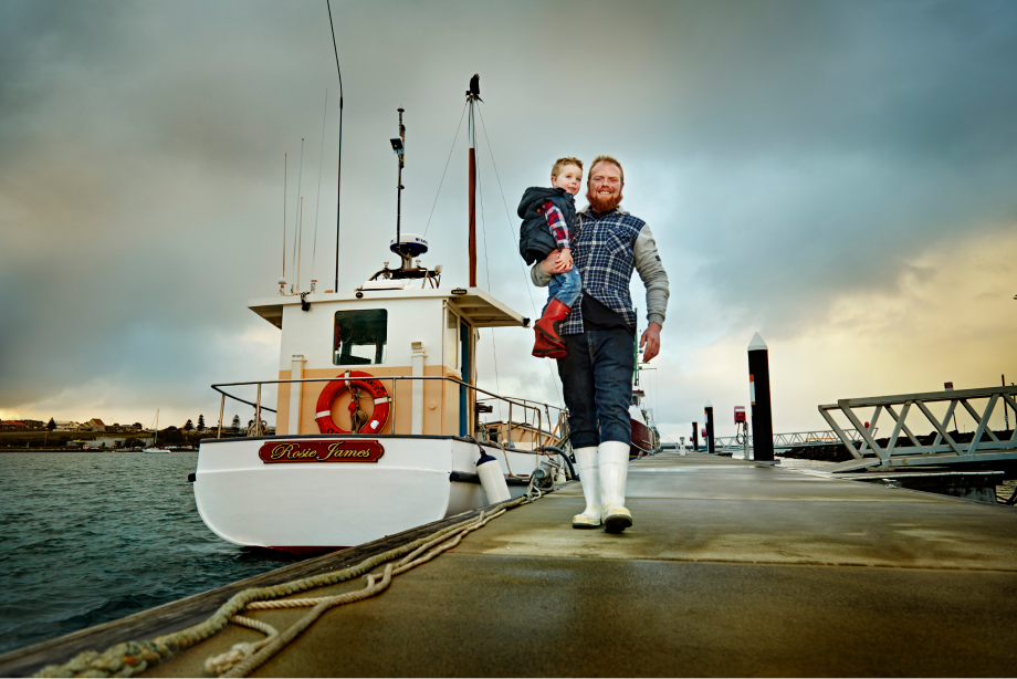 Matthew Smith standing on a pier